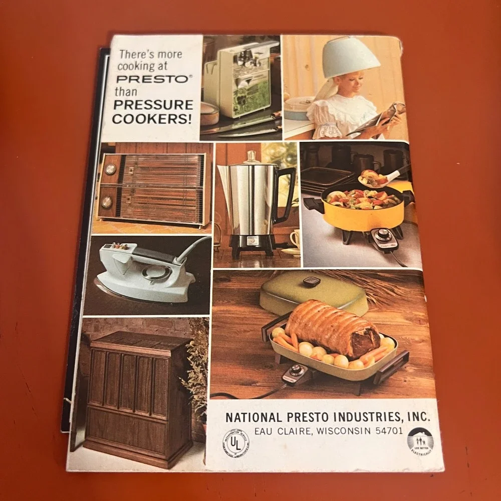 Vtg 1971 Presto Pressure Cooker Recipe and Instruction Book Time Tables 1970s
